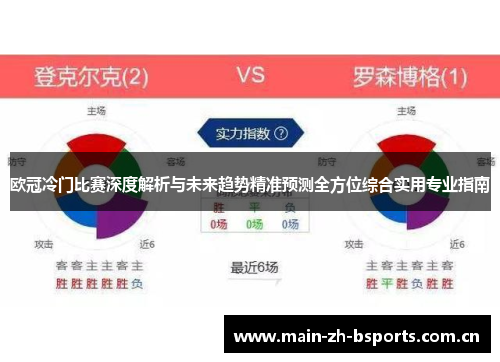 欧冠冷门比赛深度解析与未来趋势精准预测全方位综合实用专业指南